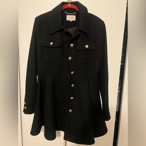 Laundry By Shelli Segal Black Wool Coat
